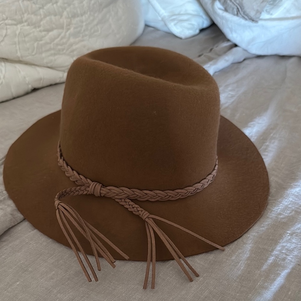 Elegant Brown Fedora Hat